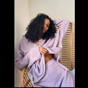 Free People Hailee Sweater Set in Aloha Lilac Sz S